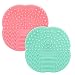 2 Stk Silikon Pinselreiniger Pinsel-Reinigung Brush Cleaner für Make-Up und Kosmetikpinsel 10CM * 10CM