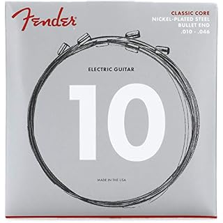 Fender® »CLASSIC CORE NICKEL PLATED STEEL ELECTRIC STRINGS« Cordes pour guitare électrique – Bullet End – 3255R 010/046 - Les Beatles, Paul McCartney, John Lennon, RIngo Starr, George Harrison