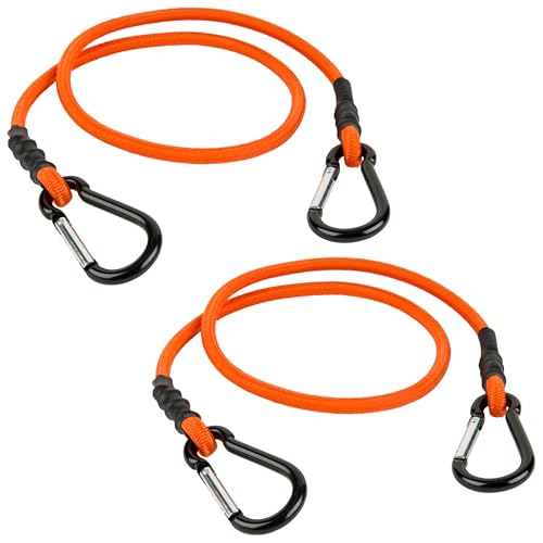 Keeper - 36” Carabiner Bungee Cord, 2 Pack - UV And...