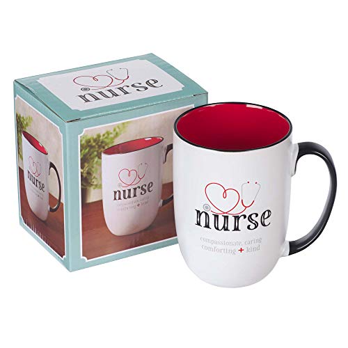 Christian Art Gifts Coffee Mug: God Found The Strongest People And Made Them Nurses With Inspirational Scripture, 15Oz, White #TOP2