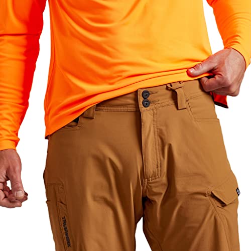 Truewerk Men’s Workwear Pants - T1 Werkpants Relaxed Fit, Lightweight, Moisture Wicking, Cargo Pants With 4-Way Stretch, Sand, 30Wx30L #TOP2