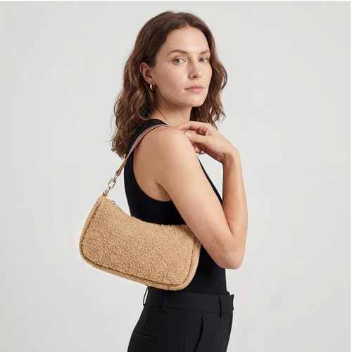 Image of VODIU Clutch Tote Handbags with 2 Removable Straps and Zipper Closure Crossbody Bags Shoulder Purse Handbag for Women