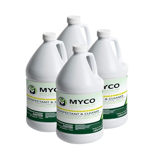 Express Chem Myco Mold Control RTU – Ready-to-Use EPA-Registered Hospital Grade Disinfectant & Cleaner, Quat Formula for Mold Remediation & Bacteria Control, Commercial & Residential Use, 4 Gallon