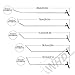 WHDZ Paintless Dent Repair Rods 11Pcs Auto Body Paintless Dent Repair Tools Kit for Door Dings Hail Repair and Dent Removal