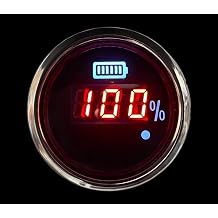 Prosport Waterproof Digital Monitor 48 Volt Golf Cart Battery Meter, 48v Volt Gauge, Club Car Battery Monitor, RV Power Meter, Boat Dash Panel, Marine Voltage Gauge, Golf cart Accessories