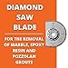 Fein Starlock Diamond Segmented Saw Blade for MultiMaster Tools - Precise Marble, Epoxy Resin and Pozzolan Grout Removal, 2-15/16