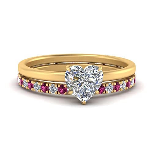 Bague Solitaire Fine en cœur plaqué Or : le cadeau d'anniversaire de mariage idéal