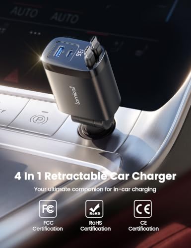 Lamicall 87W USB C 4-in-1 Retractable Car Charger $11.99 + FS - image 6