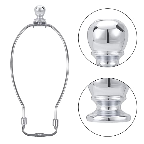 Webeedy 4 Pieces Metal Ball Lamp Finial Knob Lamp Shade Finial Decoration Accessories For Able Lamps, Floor Lamps, Lamp Topper Knob (Silver) #TOP4