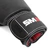 SMAI Elite85 Leather Boxing Gloves Plus 180 Black Boxing Wraps - Competition Boxing Mitts Made for Sparring, Kickboxing, Bag Work and Muay Thai Training - Winning Fight Gloves for Men & Women.
