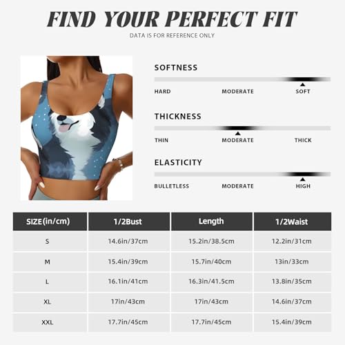 Chaleco deportivo para mujer HYTTER Husky Dog Negro S para entrenamiento y fitness casual 6