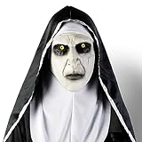 MAITING Nun Scary Latex Mask - The Nun Mask，Latex Mask Halloween Nun,Nun Mask Conjuring Perfect Full Head Halloween Costume Mask for a Scary Party (Nun Mask)