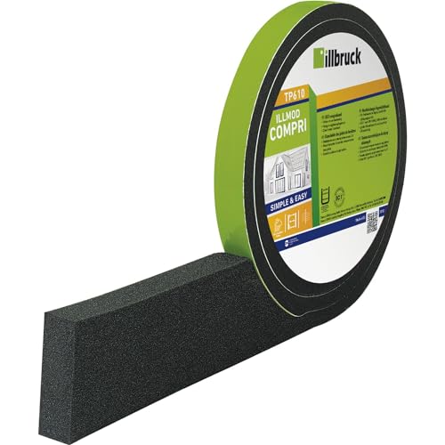Image of Illbruck 399126 Joint Sealing Tape TP610 illmod eco Length 2.6 m, Charcoal, 9-20 /20 2,6 m