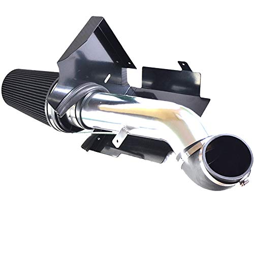 MILLION PARTS 4'' Cold Air Intake Pipe Filters System with Heat Shield 1999-2006 Silverado Avalanche Suburban Tahoe 1500 2500 3500 Sierra 1500 2500 3500 Escalade V8 4.8L 5.3L 6.0L Black