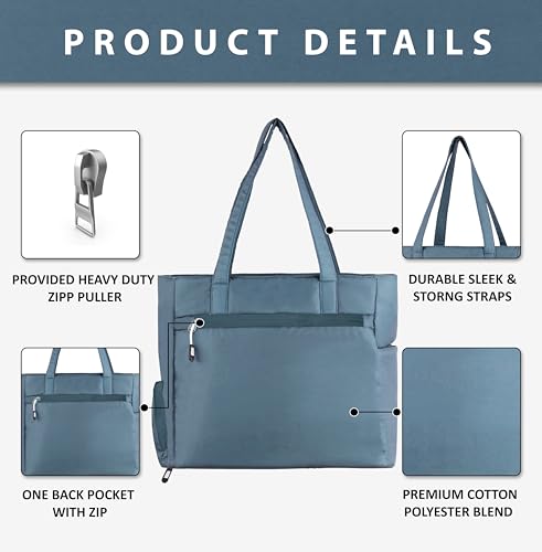 Image of Lusive's Double Pocket Handbag for Women: Stylish, Ideal Companion for Work, Travel, Polyester Material, Spacious 10-liter Capacity, 6 Pockets.