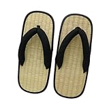 Zuecos japoneses cómodos e informales, zapatos japoneses para rendimiento en escenario, diario, verano, 36 37, color negro, Negro 36 37, Medium