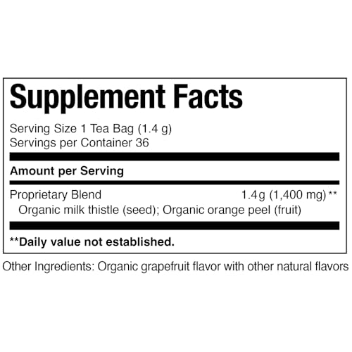 Image of The Republic of Tea - Organic Milk Thistle SuperHerb Tea Tin, 36 Herbal Tea Bags, Naturally Caffeine-Free (Pack of 2)