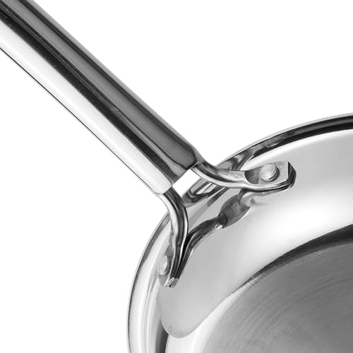 Image of Kraft Futuretec Pro Triply Stainless Steel Honeycomb Frying Pan 24 cm, 2.2 litres | Non Stick Fry Pan for Omelette | Stick-Resistant Hexa Design | Metal Spatula Safe | Induction & Gas Compatible