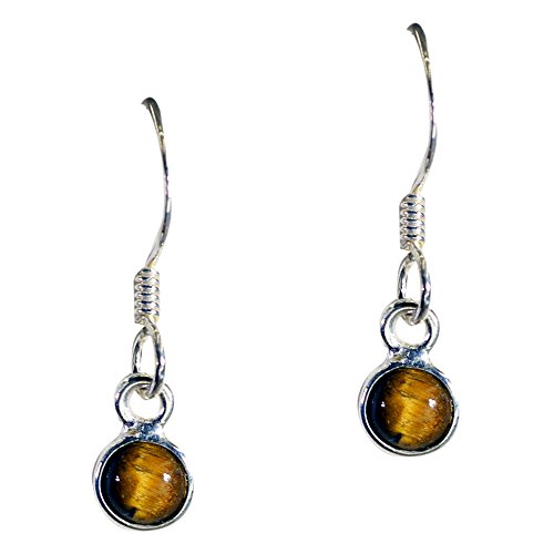 Boucles d'oreilles œil de tigre naturel le cadeau fait main idéal pour elle