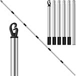 2.24 M Washing Line Prop Telescopic, Clothes Props for Washing Line Outside, Heavy Duty Stainless Steel Clothes Line Prop, Washing Poles for Laundry Support
