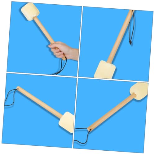 2Pcs Bass Drum Sticks with Plush Head Handle Drum Mallet for Comfortable Grip for Percussion Instruments and Marching Bands miniatura 6