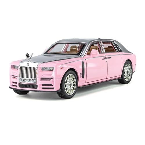 Image of 1:24 New Rolls Royce Phantom Toy Car Diecast Metal Pull Back Car - 6 Openable Doors with Sound & Light | Luxury Toy Car & Gift for Kids 【Colors as Per Stock】