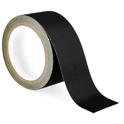 Buchbinde Reparaturband 50 mm x 10 m Textil Gewebeband für Buchreparatur Schwarz Hochleistungs Säurefreies Bastelband Selbstklebend Reparatur Bastelband zum Binden und Versiegeln von Büchern