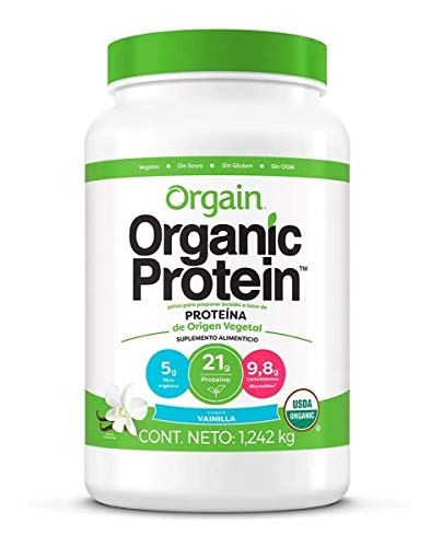 Proteína Orgánica en Polvo Sabor Vainilla, Orgain 1.2 kg