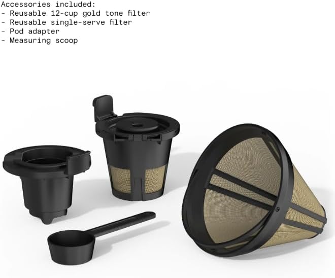 Multi Brew Programmable Coffee Maker 12 Cup & Single Serve — view 6