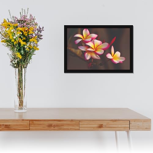 Image of Mad Masters Flower Nature Beauty Painting Aesthetic Hanging Photo Frame Decorative Item Home Decoration and Wall Decor for Living Room and Bedroom (MM 2835, 8x12 Inch, Canvas, With Plexi Glass)