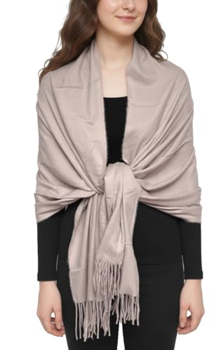 Van Der Rich ® - Fular Suave Esponjoso Cálido de Mezcla de Lana - Mujer (Topo34)