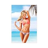 Sexy Models Candice Swanepoel 9 Leinwandposter Wandkunst Dekor Bild Gemälde für Wohnzimmer Schlafzimmer Dekoration Rahmen Stil 50 x 75 cm