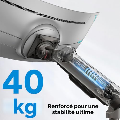 Bras Écran PC 2 Écran Ultra-Large Double Support Moniteur Vertical VESA 100x100 - 3