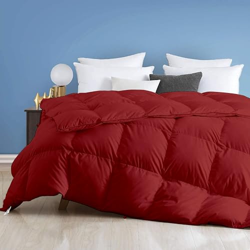 Image of Day Care - 600 GSM Hotel Quality-Down Alternative Microfiber Comforter for Heavy Winter Single Bed Comforter /Blanket /Rajai (60 inch x 90 inch Inches /228cm x 228cm) - Comforter Single Bed|Burgundy