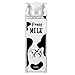 cabilock Botella de Agua Clara Leche Botella de Agua con Forma de Cartón Lindo Botella de Jugo de Plástico Reutilizable Bebida Taza de Leche para Viajes Al Aire Libre Camping 500Ml (Vaca)