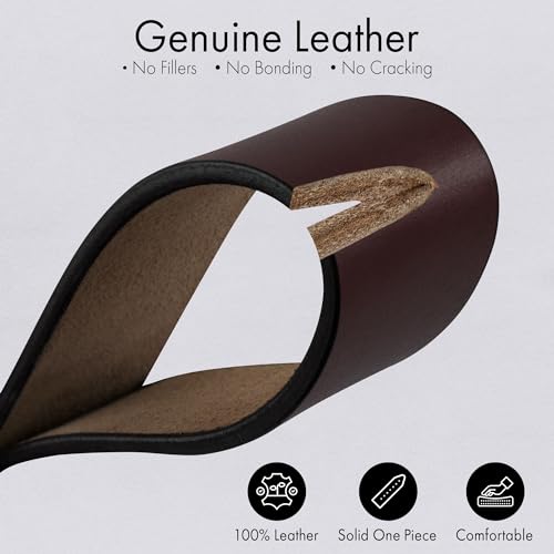 PBF Men’s Genuine Leather Belt 1.37" – Handmade Top-Grain Leather, Durable Casual & Formal Belt with Solid Metal Buckle2