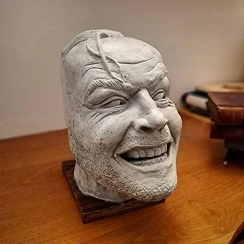 Book Ends Decorative, Sculpture of The Shining Bookend, Library Here's Johnny Sculpture, Resin - Image 4
