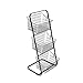 YUANHANG Kitchen Rack, Stackable Iron Storage Rack, Black and White Style, inches: 37.5 * 42 * 90cm, Material: Iron, Three-Layer Fruit and Vegetable Storage Basket, Multi-Function