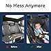 [2 Packs] Kids Car Seat Tray, Travel Tray with Cup Holder for Toddler Baby, Kids Car Seat Food Snack Organizer for Road Trip, Stroller snack tray travel must haves - Black