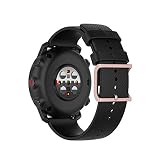 yanghongyua cinturini per orologi da 22mm per Garmin vivoactive4, cinturino di ricambio in silicone compatibile per Samsung Galaxy watch3 45mm, cinturino elastico per Polar Grit X Pro. (Nero)