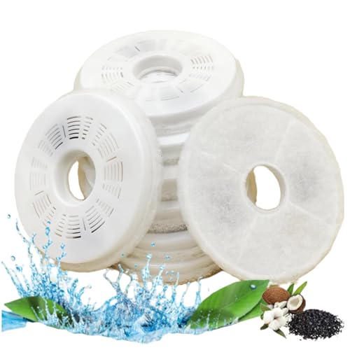 SZPENGC Paquete de 8 filtros de fuente de agua para gatos, filtros de fuente de flores de triple acción de repuesto para Catit, filtro de fuente de agua potable de 3 litros para mascotas, perros