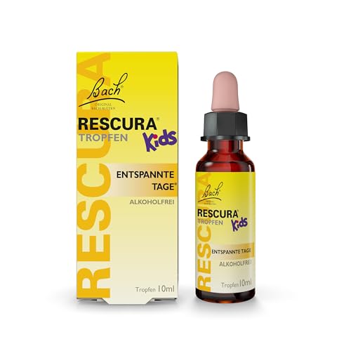 Bachblüten Original Bach RESCURA Kids Tropfen Alkoholfrei 10ml | Bachblütenmischung für Kinder | Original nach Dr. Edward Bach | ehemals Rescue