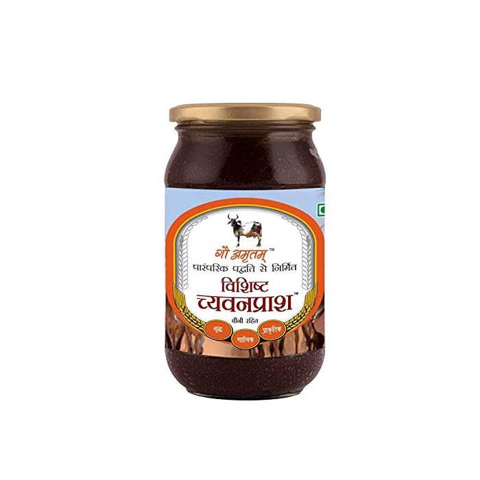 Gau Amritam Sugar Free Vedic Chawanprash For Immunity Support For All Age Groups (500 Gms)