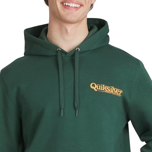 Image of Quiksilver Men's Regular Fit Super Soft Fleece Midweight Pullover Hooded Sweatshirt