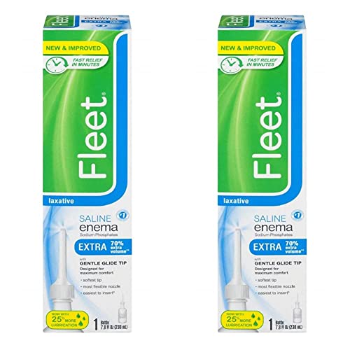 Fleet Saline Laxative Enema, (Packaging May Vary), 7.8 Fl.oz (Pack Of 2) #TOP20
