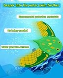 QLEUIFT Teufel Fisch Schwimmbad Spielzeug, Wasserspielzeug Kinder, Pool Spielzeug, Tauchringe für Kinder, Tauchspielzeug, Wasser Spielzeug für Swimmingpool, Unterwasser Glider (2 PCS Rot und Grün)