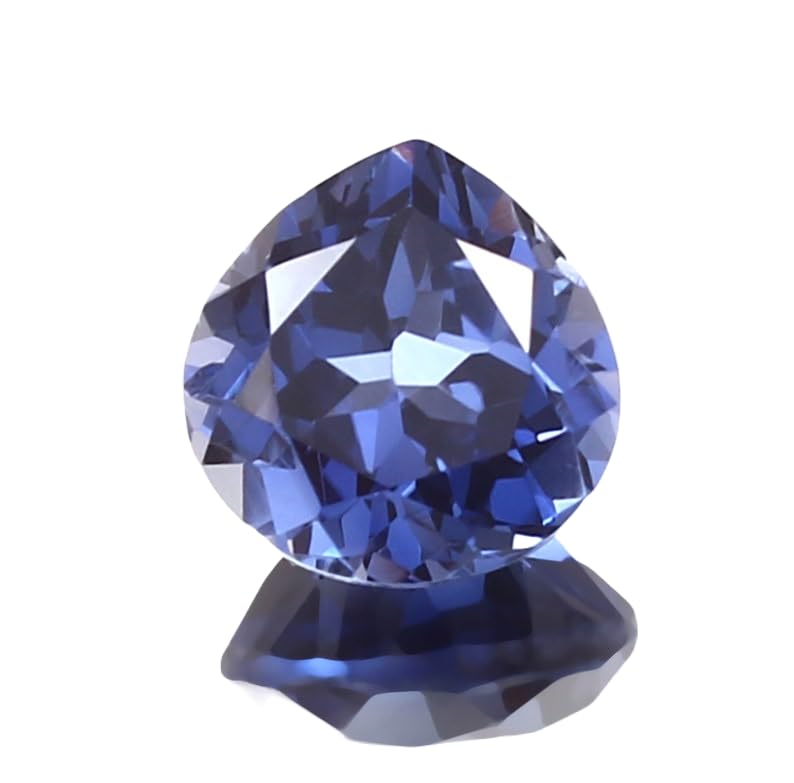 Saphir bleu en cœur de 10mm la pierre parfaite pour créer un cadeau unique