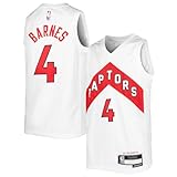 Outerstuff Scottie Barnes Toronto Raptors White #4 Kids Youth 8-20 Away Swingman Jersey - Small 8