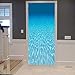 A.Monamour Türtapete Selbstklebend Türfolie Türposter 3D Blaues Wasser Unterwasser Ozean Meer Nautische Themen Wasser Textur Vinyl Folie Türdeko Tapete Wandbild Türaufkleber Türtattoo 90 x 200 cm