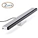 Sensor Bar, WOVTE Wired Infrared Ray Sensor Bar for Nintendo Wii Console Sliver Pack of 2
